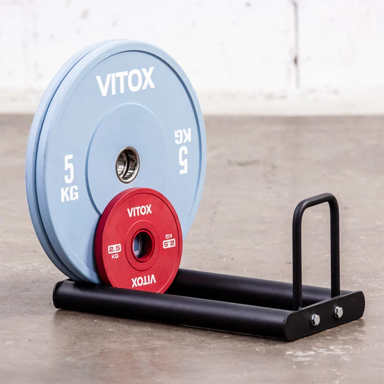 Metal Mobile Barbell Plate Storage နှင့် Display Rack