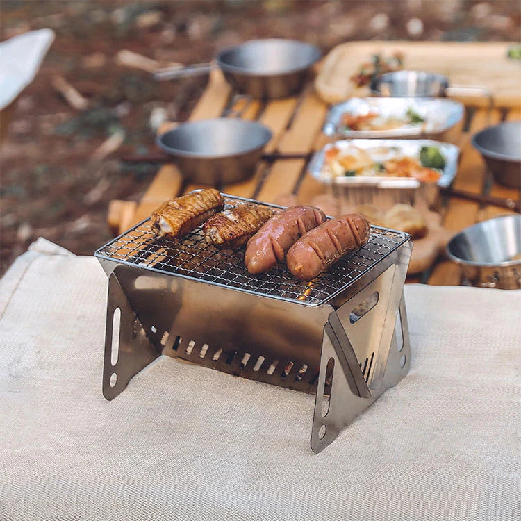 Outdoor Portable Camping Cook အကင်များ
